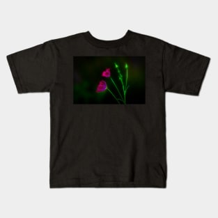 Glowing Wine Cups Wildflowers Kids T-Shirt